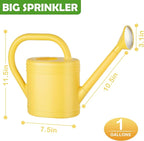 1 Gallon Watering Can for Indoor Plants, Garden Watering Cans for Outdoor Plant House Flower, Modern Plant Watering Can Large Long Spout with Sprinkler Head