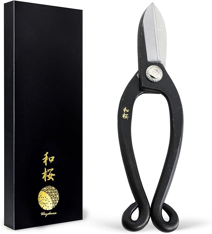 Wazakura Ikenobo Flower Arrangement Ikebana Scissors 6.5 in (165 mm) Made in Japan, Flower Arrangement Hasami, Japanese Kado Tools - Yasugi Steel Ikenobo Scissors