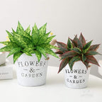 CATTREE Artificial Plants Outdoor, Fake Plant Décor Shrubs Faux Grass Plastic Leaves Greenery Bushes Home Garden Wedding Party Decorations Indoor Office Yard Verandah Planter Filler - Yellow 2 Pack