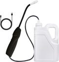 Electric Spray Bottle 0.5 Gallon with Flexible Wand, Watering Spray Wand Rechargeable Portable Garden Sprayer with 2M Hose Multi-Purpose Plant Mister 2L Sprayer for Plant Watering Car Washing