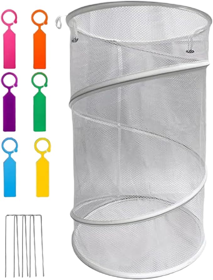 Plant Protector from Cats Indoor | Round Reusable Foldable Breathable Mesh Protector | Garden Plant Covers - for Indoor Winter Freezing Frost Season Flower Pot Planter Patio Porch Walkway Farm