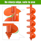 Insaga Threaded Auger Drill Bit for Planting, 4''x 32'' Drill Augers for Digging Holes with Self-Tapping Screw, 3MM Heavy Duty Garden Auger Drill Bit for Planting, Dirt Bulb Plant Auger for Drill
