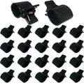 Greenhouse Clamps for3/4-1 Inch PVC Pipe, Greenhouse Hoops,Support Frame,Grow Tunnel,Plant Support Garden Stakes.Pure Black Garden Clips for Fixing Plant Cover, Plastic Sheeting, Film Row Cover, Net.