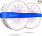 Barrina Orbgrow OG09 Puck LED Grow Light, Pinkish White 18W(2 x 9W, 270 Watt Equiv), Plant Lights for Indoor Plants Full Spectrum, Magnetic & Linkable, Small Grow lamp for Plant Shelf, 2 Packs