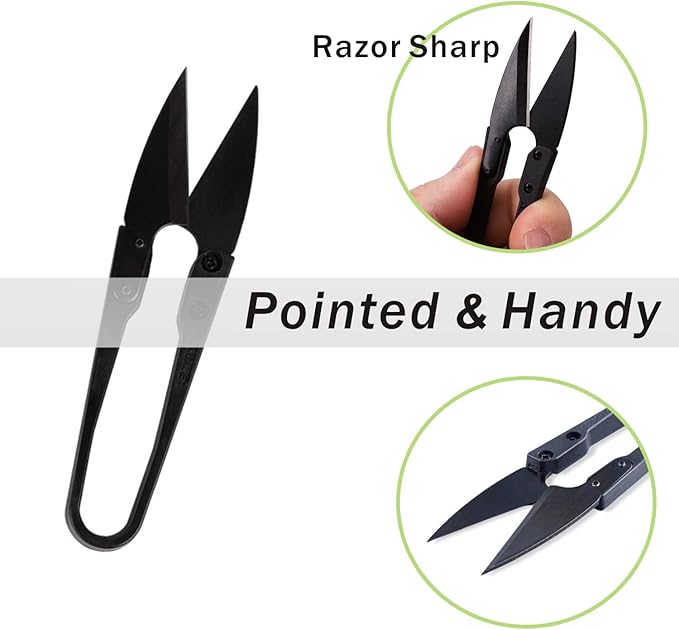 JINJIAN Bonsai Pruning Scissors 12PCS - Small Pruning Shears Bud Leaves Trimmer Garden Shears for Plants, Gardening Clippers for Flower Bonsai Trimming Pruners