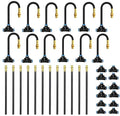 Bluepro 2026-Upgrade Drip Irrigation System, No 1/4 Pipe, only 12pcs Adjustable Copper Nobbles and Quick Connectors
