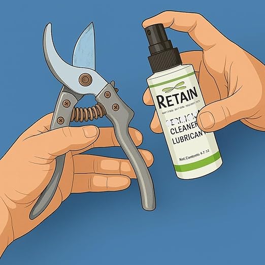 RETAIN Organic Pruning Tool Cleaner, Lube, No Rust 4 oz Spray