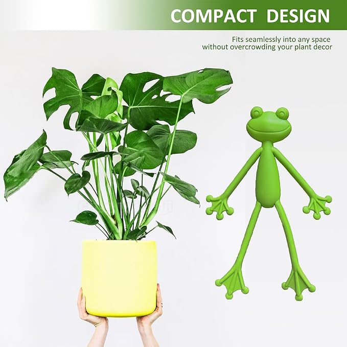(5Pcs) Frog Plant Stand, Frog Plant Holder, Flower Pot Hugger Plant Climbing Fixture Clips, Cute & Stable Support, Make Your Plants Stand More Upright, For Indoor, Outdoor