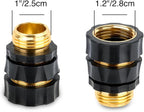 Twinkle Star 3/4 Inch Garden Hose Fitting Quick Connector Male and Female Set (8 Sets) with Extra Rubber Washers