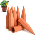 Jovitec Plant Watering Stakes Self Watering Spikes Terracotta Automatic Plant Waterers Devices for Indoor Outdoor Home and Office Plants(Rustic Red,8 Pieces)