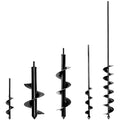 5PCS Garden Auger Drill Bit Set - 1.6x9 & 1.6x16 & 4x12 & 3.5x16 & 2x32 inch Planting Auger, Spiral Drill Bit, Bulb Planter, Post Hole Digger