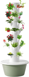 Hydroponics Growing System, Plant Indoor Tower with Pump System, Plants Germination Kit, Vertical Hydroponic System for Gardening Lover (No Seed),7 Layer