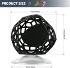 Aquarium Plant Holder with Suction Cups - Hanging Planter for Aquatic Plants, Fish Tank Decoration & Cultivation Tool (Black)