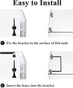 Pryitier Aquarium Floating Plant Barrier, Floating Plant Corral Self Adjusts to Water Level Fish Tank Fence Keeps the Floaters Away from the Filter