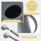 Watering Can for Indoor Plants, Small Watering Cans for House Plant Garden Flower, Long Spout Water Can for Outdoor Watering Plants 1. 8L 1/2 Gallon (Gray)