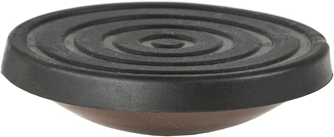 Allsop Home and Garden Pot Pads, Deck and Patio Protection with 3,000 lbs rating, discreet non-skid planter pad lifters / risers / feet / toes, (Cocoa, Set of four, 1-Count)