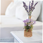 Artificial Phalaenopsis Orchid Bonsai Faux Orchid Flowers Lifelike Plastic Potted Plant Home Decoration for Living Room Office Bedroom