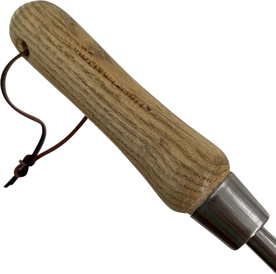Garden Guru Eco Dandelion Weeder Tool w/Ergonomic Wood Handle - 100% Recycled Stainless Steel - Rust Resistant - FSC Certified Wood - Weed Puller for Planting Weeding Flower & Vegetable Care, 2 Pack