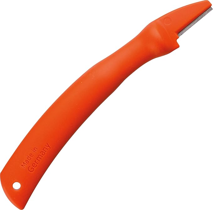 Original LÖWE Blade Sharpener - 0022 | Sharpener for garden and industrial shears with polyamide handle for blade sharpening | Made in Germany, Orange