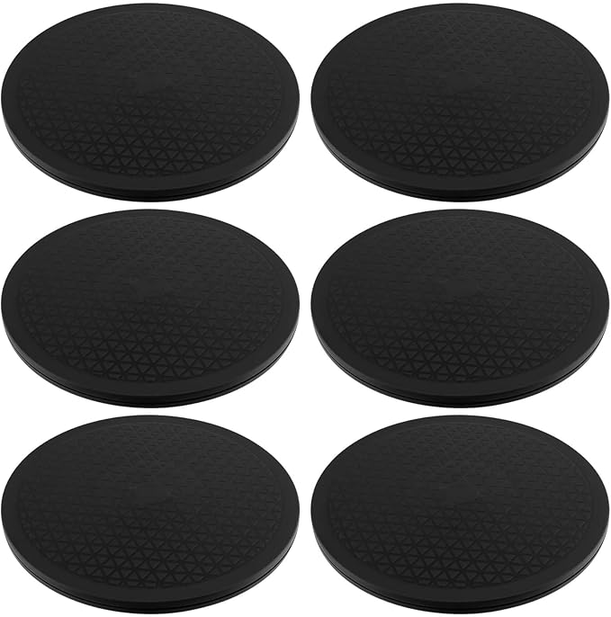 JAPCHET 6 Pack 12 Inch Bonsai Turntable, Heavy Duty Rotating Lazy Susan Turntable Garden Swivel Stand Turntable, 44lbs Loading Capacity