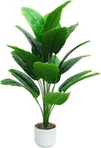 28“ Fake Plant Artificial Banana Tree for Room Decor, Faux Potted Plants Indoor for Home Living Bedroom Aesthetic Farmhouse Dorm Office Classroom and Outdoor Garden Porch Balcony Decor