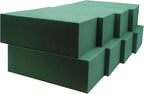 FLOFARE Pack of 8, Dry and Wet Floral Foam Blocks for Fresh and Artificial Flowers, Each (7.8” L x 3.5” W x 2.4” H), for Wedding, Birthdays, Home, Office and Garden Decorations