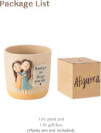 Gardening Gifts for Women: 5.3in Plant Pot Gifts for Gardener - Plant Mom Presents for Gardener - Plant Pot Garden Presents for Mom Friends Lady Christmas Birthday Mothers Day