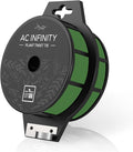 AC Infinity Twist Ties with Built-in Cutter, 100m (328 ft.) All-Purpose Reusable Green Wire Plant Ties, for Gardening, Plant Support, and Home Office Organization