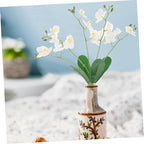 PRETYZOOM Artificial Phalaenopsis Orchid Stem Realistic Faux Butterfly Orchid Flower for Home Decor Living Room Office Wedding and Event Decoration