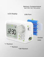 Automatic Watering System, 15 Potted Indoor Houseplants Support Plant Waterer, Vacation Plant Watering Devices, with Digital Programmable Water Timer