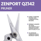 Zenport Industries QZ142-3PK Hand Pruner, Black