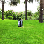 EXCMARK 2 Pack Shepherd Hook 48 inch 1/2 inch Thick Use at Weddings, Hanging Solar Lights, Lanterns, Bird Feeders, Metal Hanger Hook. (Black, 48 inch) U.S. Patent.