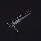 MECCANIXITY 100 Pcs Floral Water Tubes 2" Plastic Flower Picks Vials for Fresh Plants, Flower Arrangements, Milkweed Cutting (Clear)