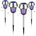 2026 4Pack Mosquito Repellent Outdoor Patio Solar Bug Zapper Outdoor Mosquito Zapper for Moths,Gnats,Flies,Small Flying Insect,Electric Fly Zapper for Backyard,Garden,Gnat Killer for Vegetable Beds