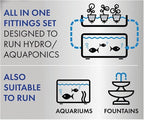 Pennington Aquagarden Aquagarden, Universal Hydroponic & Aquaponic Water Pump, Designed to Run Hydro/Aquaponic Systems, Aquariums, Fountains, Water Features, Max Flow 158 gal/hr, Max Pump Height 5’4”