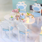 GuDoQi DIY Miniature Dollhouse Kit, Tiny House kit with Furniture, Miniature House Kit 1:24 Scale, Great Gift for Birthday Christmas Day, Beautiful Blue Room