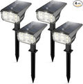 LEREKAM Solar Spot Lights Outdoor,IP65 Waterproof 40 LEDs Landscape Spotlights,USB & Solar Powered Wall Lights,3 Modes Outdoor Solar Garden Lights for Yard Porch 4 Pack