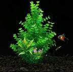 2 Pack Aquarium Decor Plastic Plants Extra Large Artificial Fish Tank Plants Tall Fish Tank Decorations- Green 12" Tall