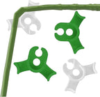 80 Pcs Low Stress Training Clips, 90 Degrees Plant Trainer, Bud Benders, Plant Stem Support Bender for Plants - White and Green