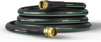 GreatBuddy Garden Hose 25ft, 5/8" Water Hose Heavy Duty, Flexible, Lightweight Hybrid Hose, Burst 600 PSI with Solid Brass Male to Female Fittings Leakproof Hose for Backyard, Garden