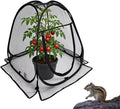 Plant Covers Pop up Gardening Net Cover,Insect Bird Barrier Netting Mesh Plant Netting Pest Guard Cover with Zip Entry for Plants, 1-Pack, Black (Black-1 Pack)