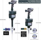 [2025 Upgraded] Yardeen Motion Sensor Sprinkler with Adjustable Head, Water Spray for Lawn and Garden. Day and Night Mode can be Selected