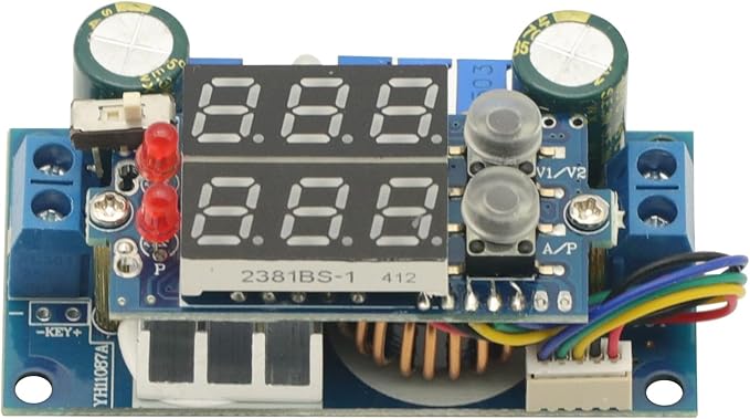 5A MPPT Solar Panel Controller DC-DC Step-Down CC/CV Charging Module with Blue Display LED Regulator Controllers