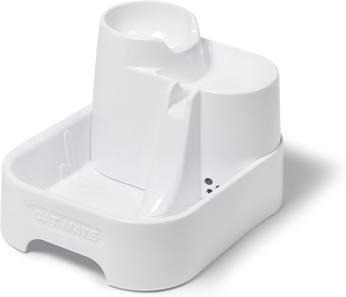 Cat Mate Multi-Level Pet Water Fountain (335) - BPA and BHT Free 3-Stage Filter, for Cats & Small Dogs, Quiet and Hygienic Drinking Fountain, 70 fl. Oz Capacity