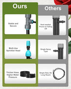 Breeze Touch 120FT Drip Irrigation System with Timer, Automatic Irrigation System for Garden, Quick Connect Drip Irrigation Kit for 120ft Coverage, Adjustable Watering System for Raised Beds & Patio