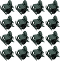 KINGLAKE GARDEN Plant Orchid Clips,100 Pcs Plant Clips Dark Green Plant Orchid Support Clips with Box,Garden Orchid Clips for Supporting Stems Vines Stalks Grow Upright