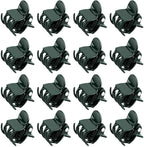 KINGLAKE GARDEN Plant Orchid Clips,100 Pcs Plant Clips Dark Green Plant Orchid Support Clips with Box,Garden Orchid Clips for Supporting Stems Vines Stalks Grow Upright