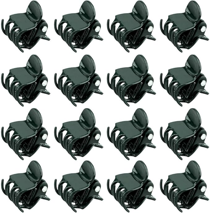 KINGLAKE GARDEN Plant Orchid Clips,100 Pcs Plant Clips Dark Green Plant Orchid Support Clips with Box,Garden Orchid Clips for Supporting Stems Vines Stalks Grow Upright