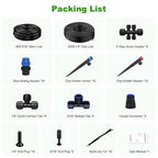 250FT Drip Irrigation System Kit New Quick-Connect, Automatic Garden Watering Misting System for Greenhouse, Yard, Lawn, Plant with 5/16 inch Hose 1/4 inch Distribution Tubing and Accessories