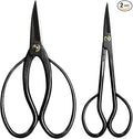 Wazakura Bonsai Pruning Scissors Tool Set Made in Japan, Trimming Japanese Shears Starter Kit Pack - Traditional Bonsai Scissors and Satsuki Trimming Scissors Pack